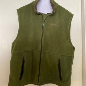 Dark Green Fleece Columbia Vest